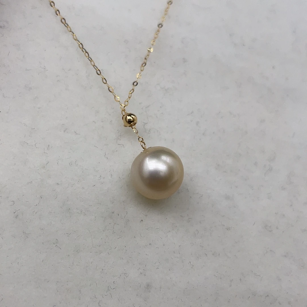 海水珍珠18K金镶嵌颈饰