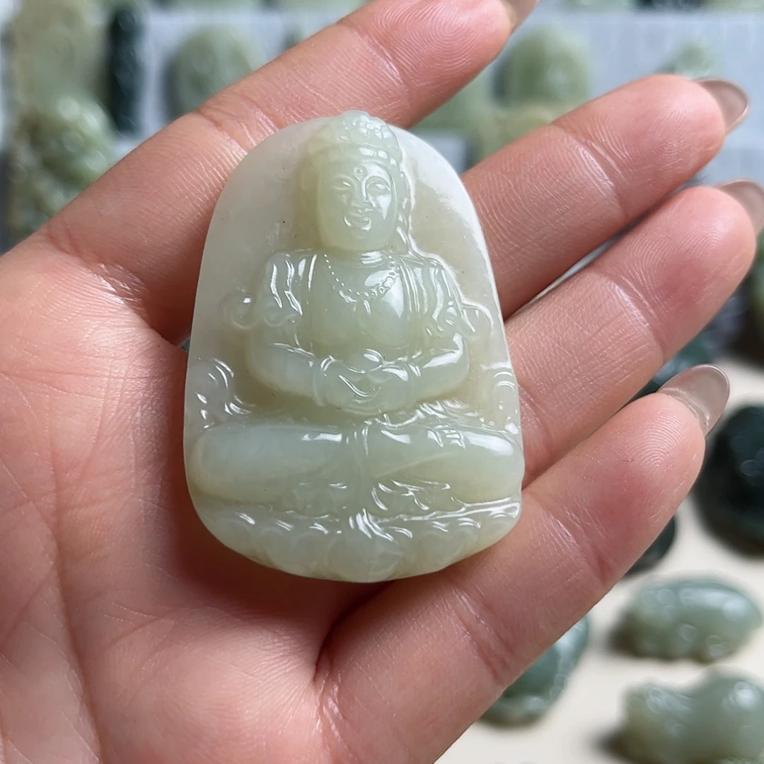 和田玉未镶嵌挂件