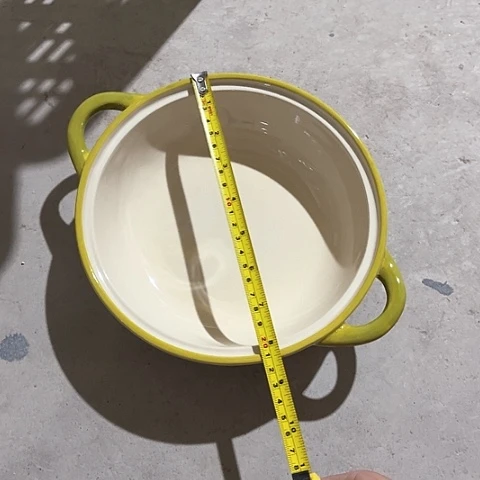 微瑕，不能明火，口径21高5黄边