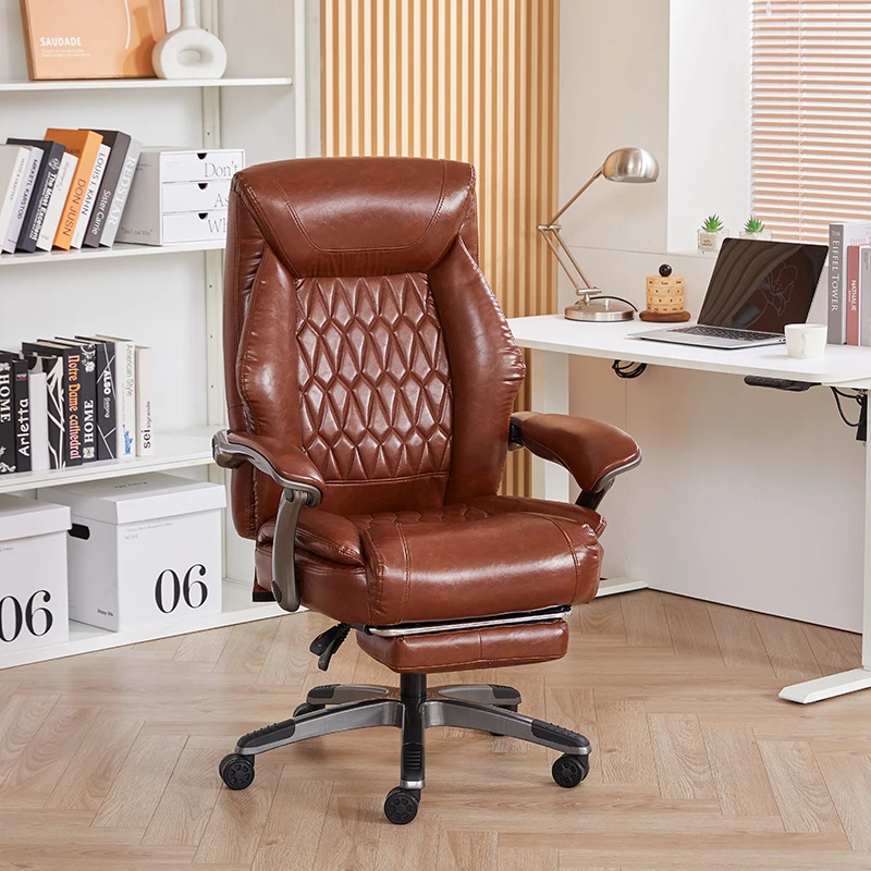 老板椅可坐可躺座垫舒适柔软久坐不累居家日用电脑椅休闲椅办公椅