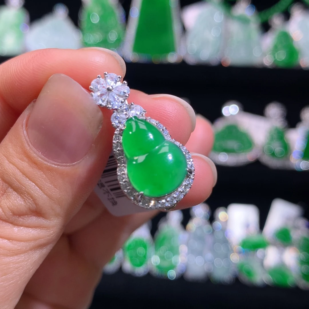 【闪购商品】翡翠戒指银S925镶嵌天然翡翠