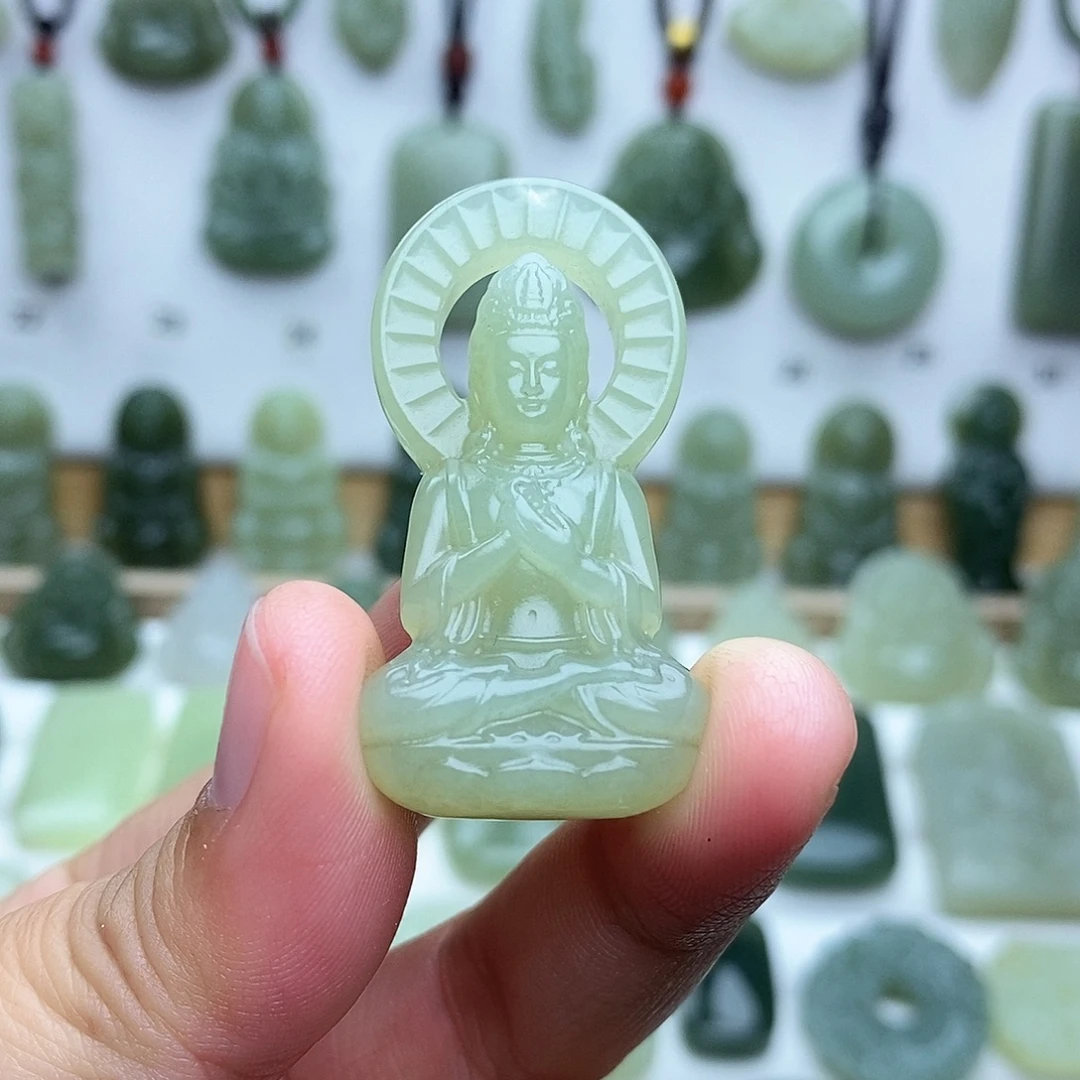 和田玉未镶嵌颈饰