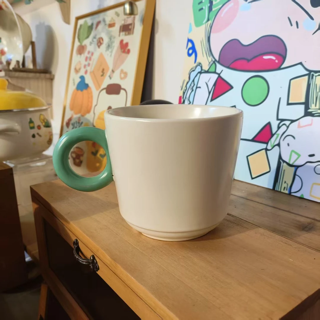 森南马克杯萌趣办公杯早餐杯燕麦牛奶大容量陶瓷杯子