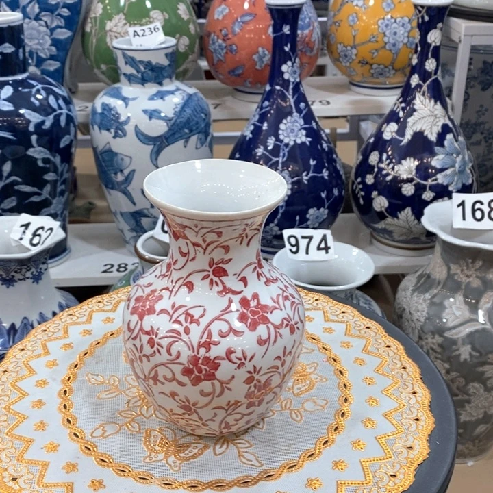 【闪购商品】摆件陶瓷花瓶高16.摆件