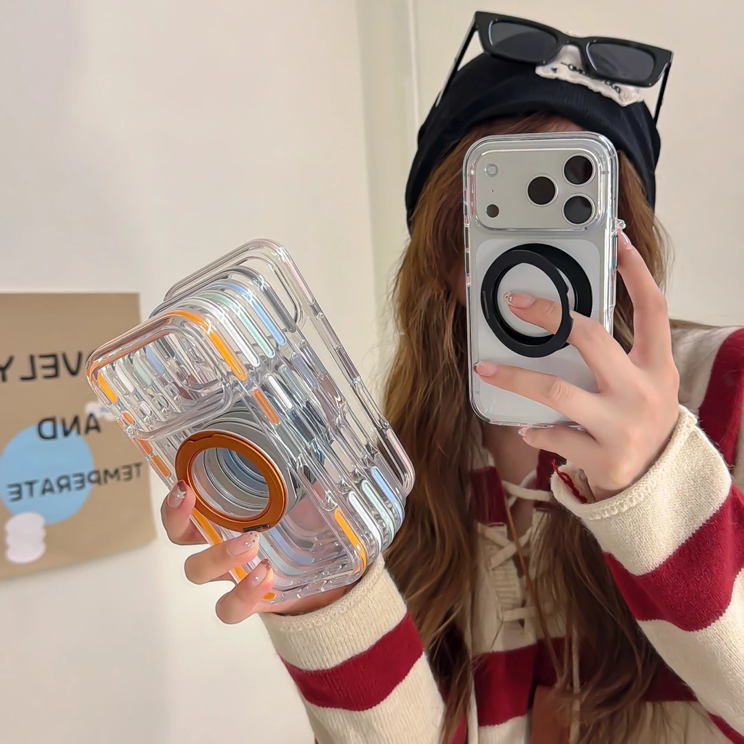 【达人专属】Soybabe 圆边支点壳磁吸手机壳透明适用苹果17promax