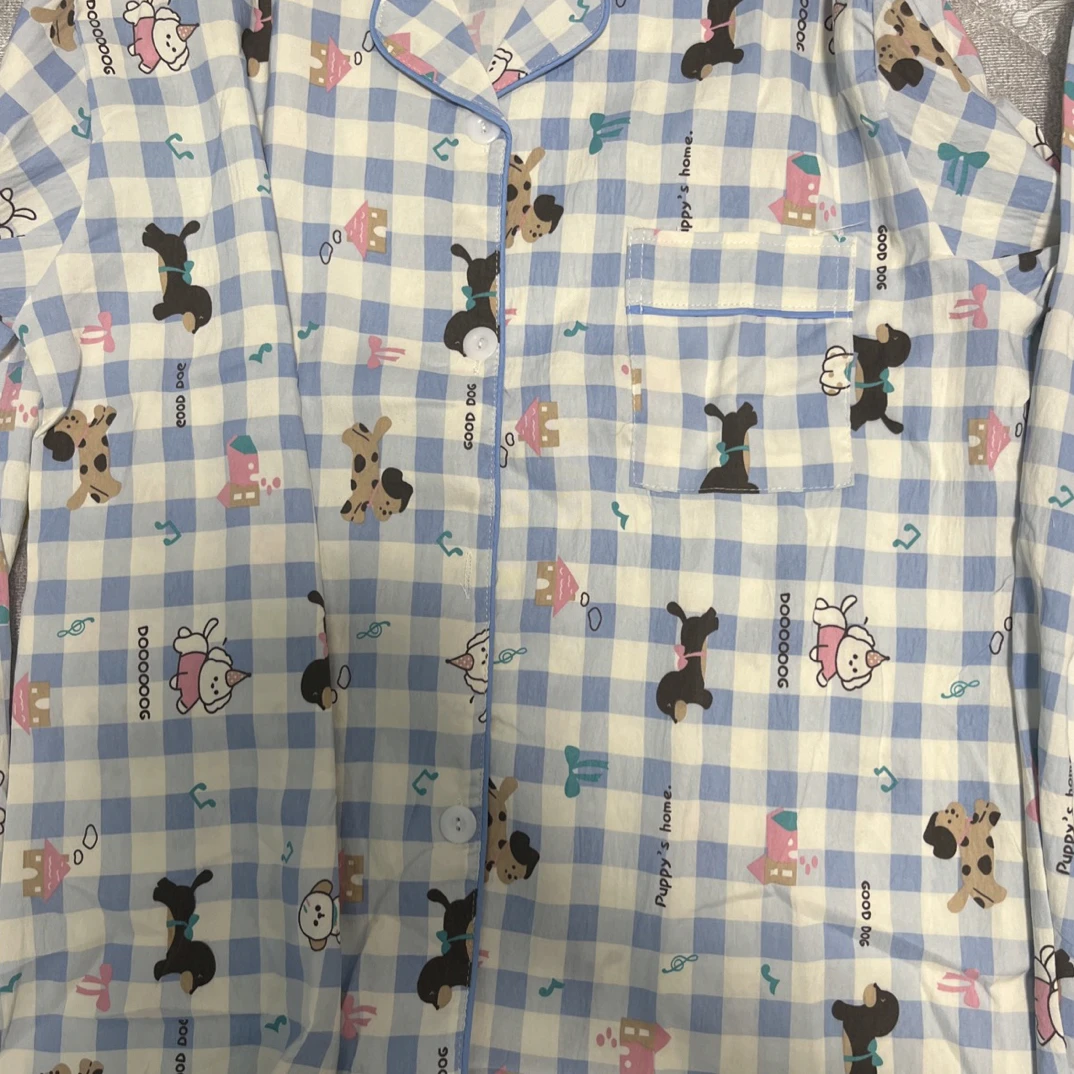日系甜美卡通云朵棉睡衣女夏季短袖可外穿家居服