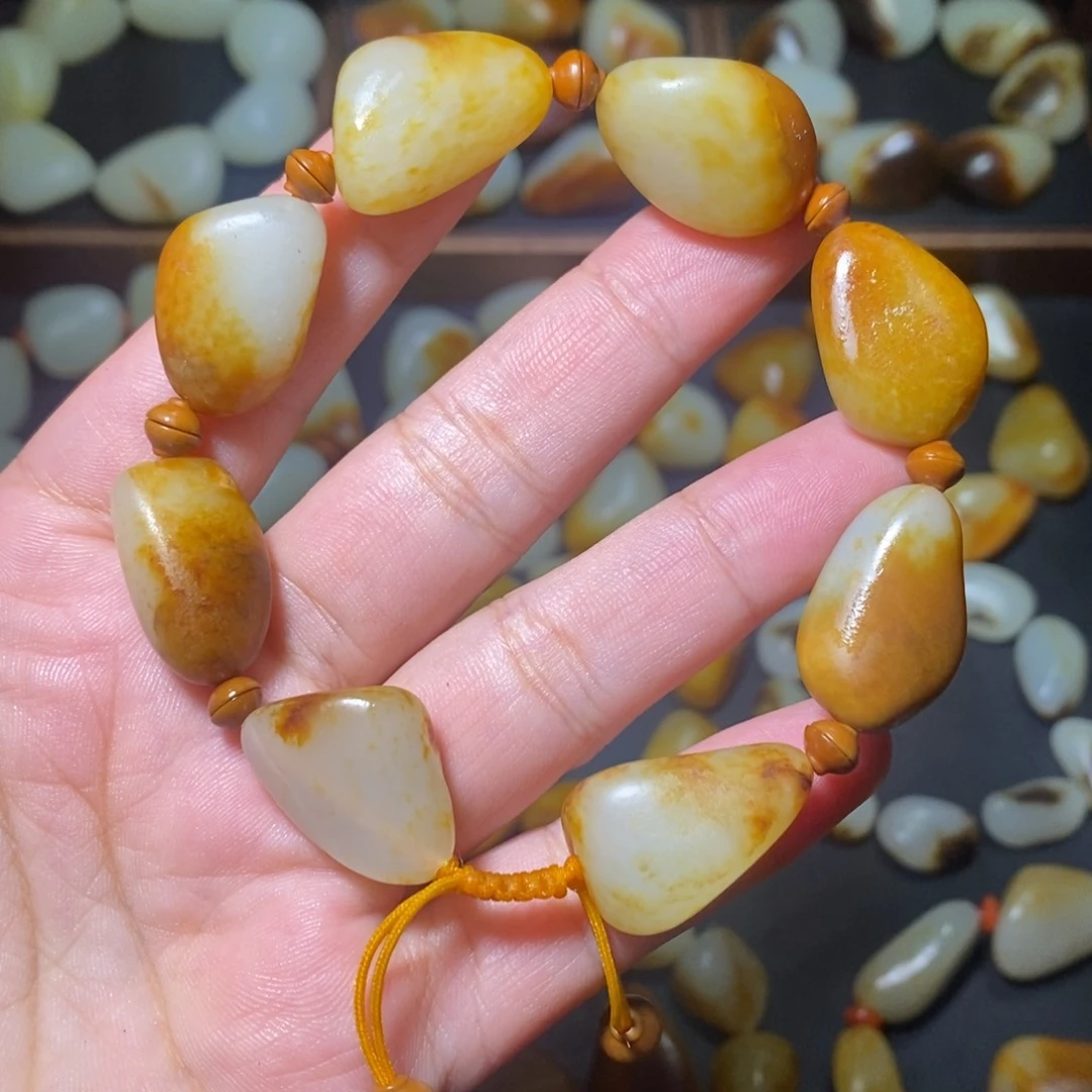 和田玉未镶嵌手链