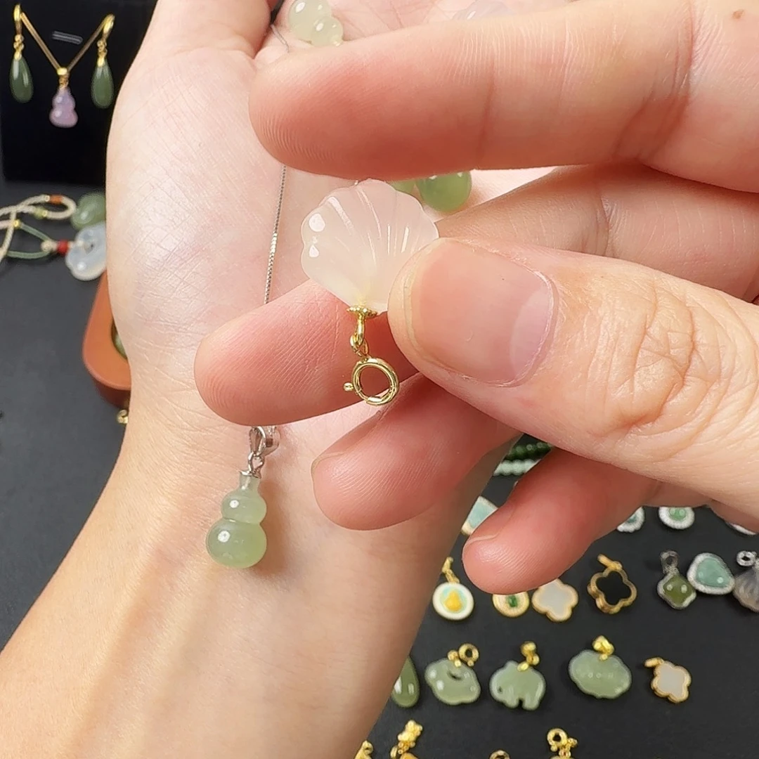 5***情玛瑙/玉髓银S925镶嵌颈饰