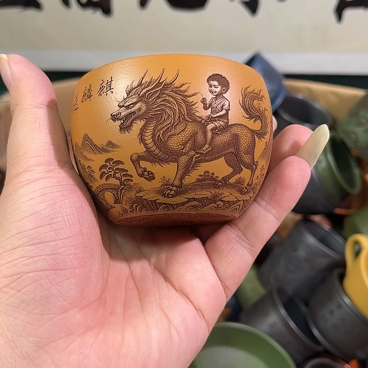 茶杯紫砂全手工紫砂主人杯