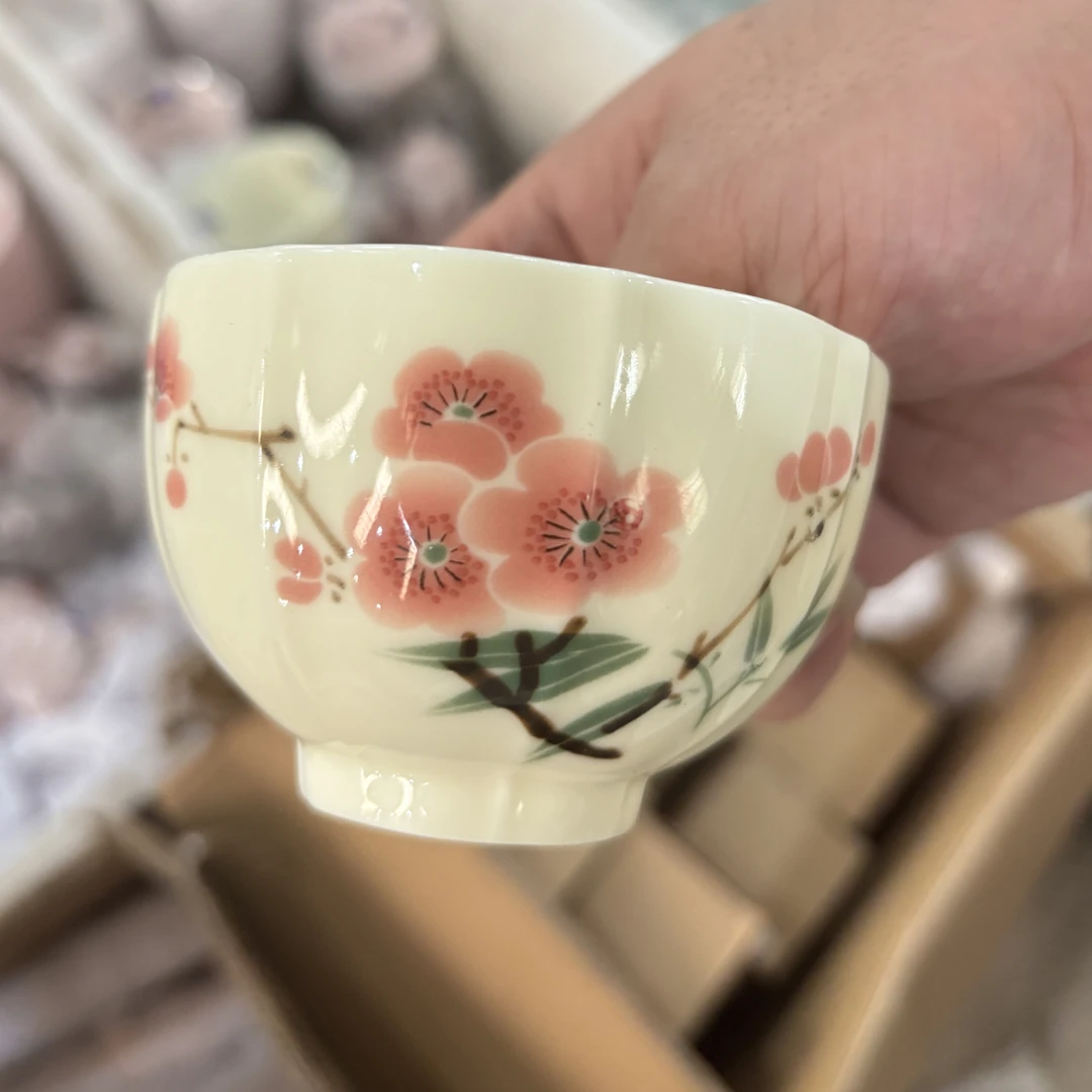 景德镇高温陶瓷黄茶碗