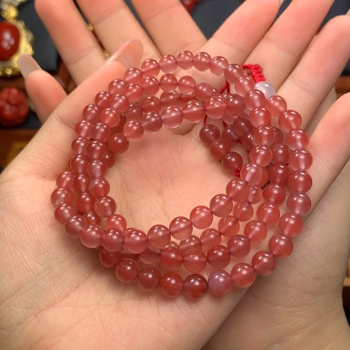 南红玛瑙未镶嵌6+冰粉108