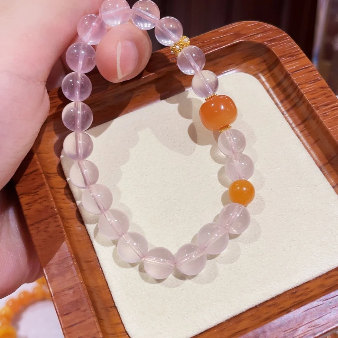 未镶嵌蜜蜡手链手串