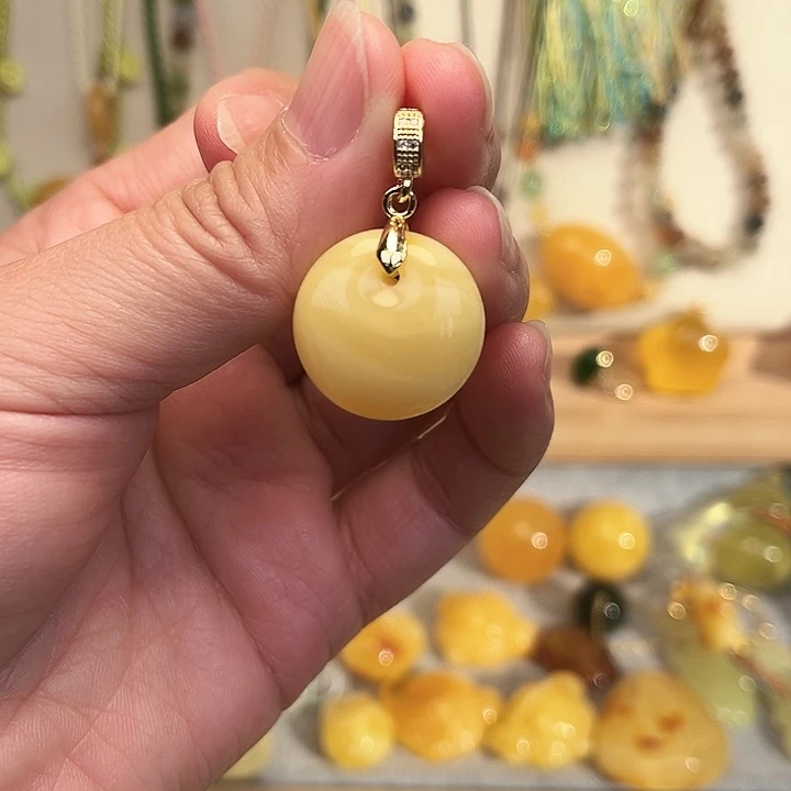 蜜蜡颈饰未镶嵌蜜蜡