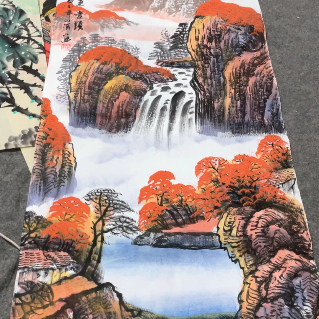 国画国画作品画心一张