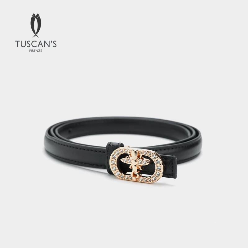 TUSCAN'S CREATIONS真皮时尚休闲百搭女士简约皮带时代集团