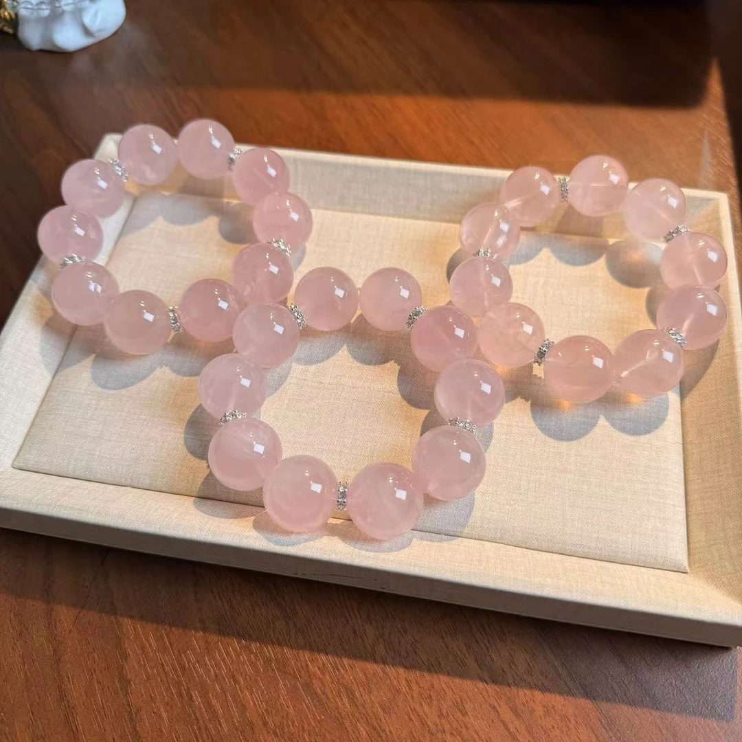 粉水晶手串手链 颜色微差多样性发其一ZDD545