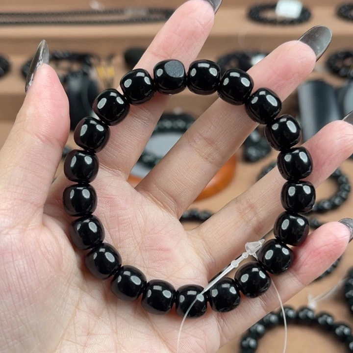 和田玉（青玉）未镶嵌手串卡10