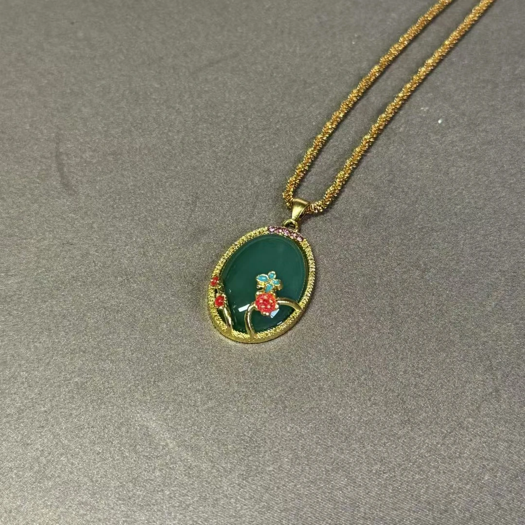 私人定制 典藏美丽首饰绿色蛋面时尚百搭款