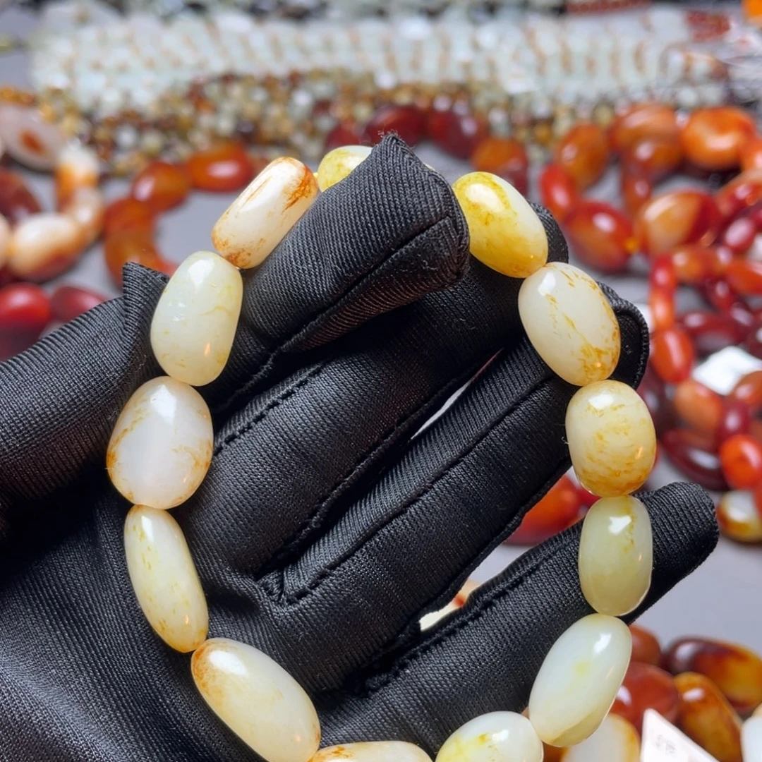 和田玉未镶嵌手链