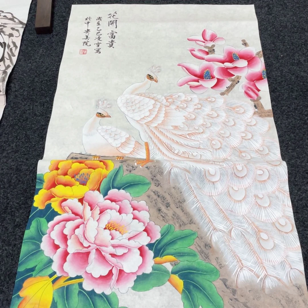 国画国画作品画心一张