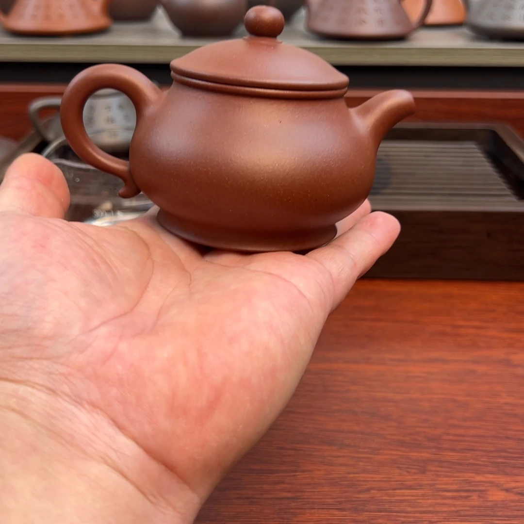 茶壶紫砂潘壶：180cc 紫泥