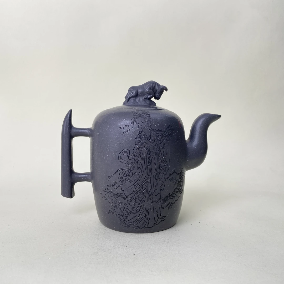 宜兴手工紫砂陶 陈学和茶壶GS3634-14