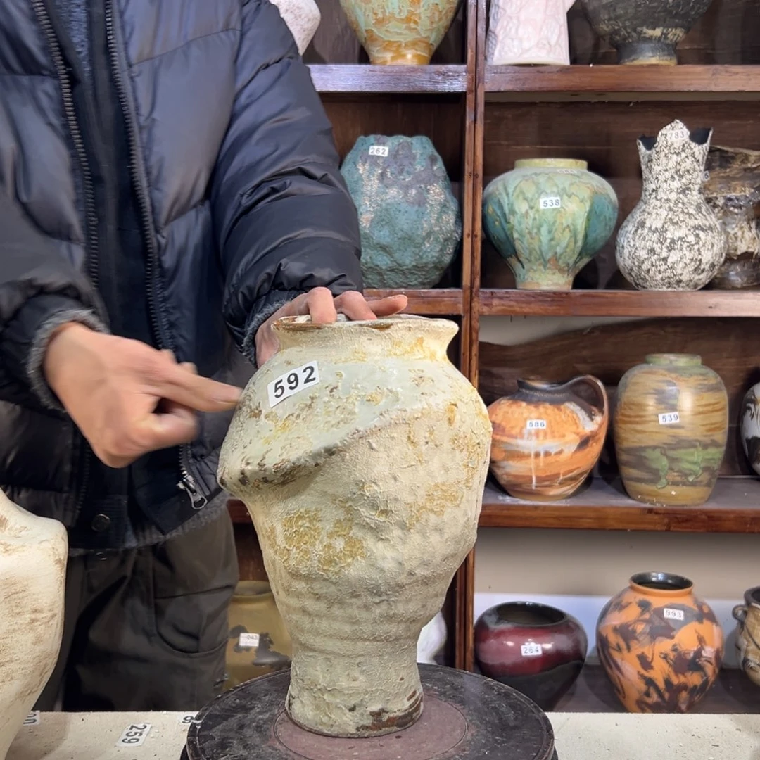 摆件592华庭街上釉彩霞