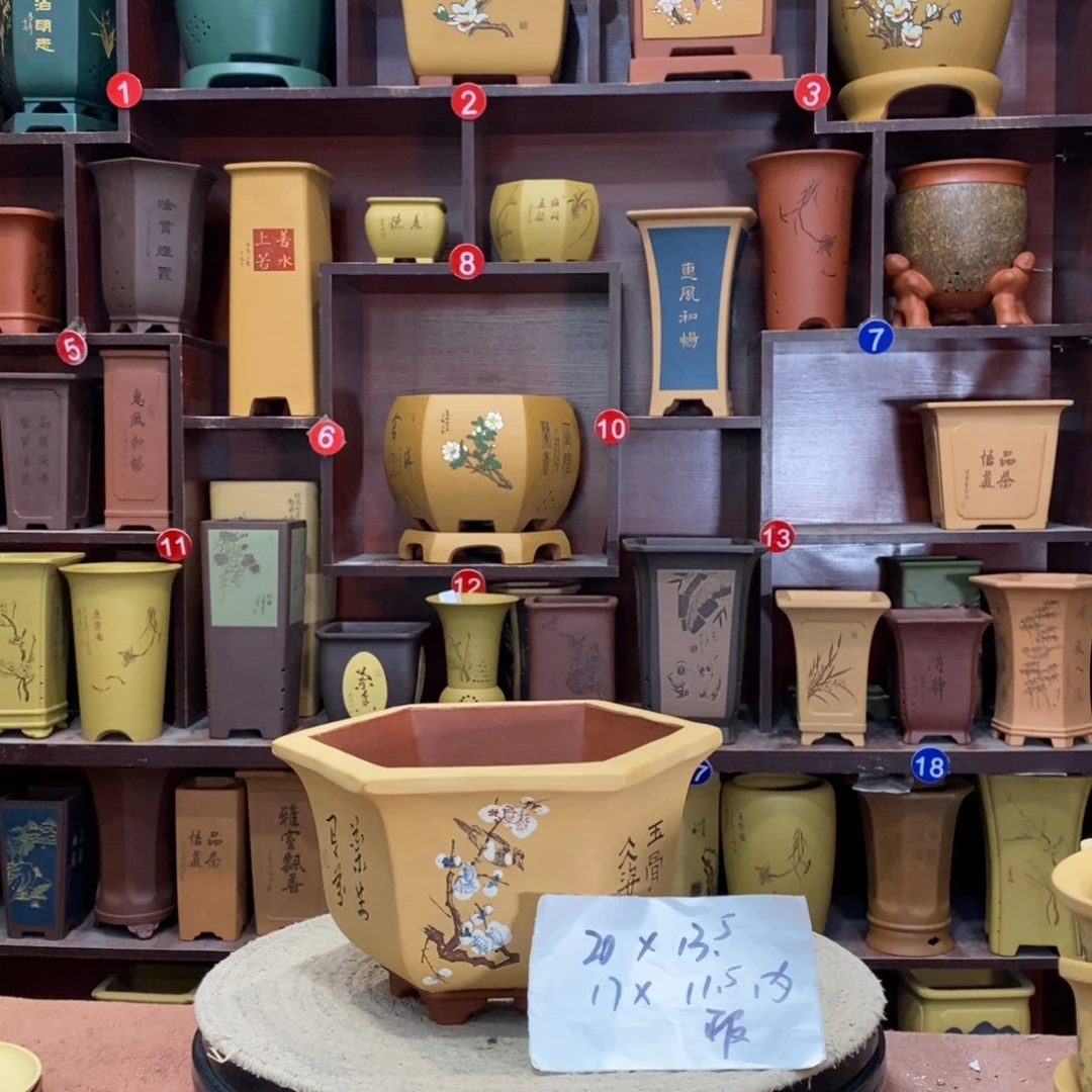 紫砂艺术紫砂花盆