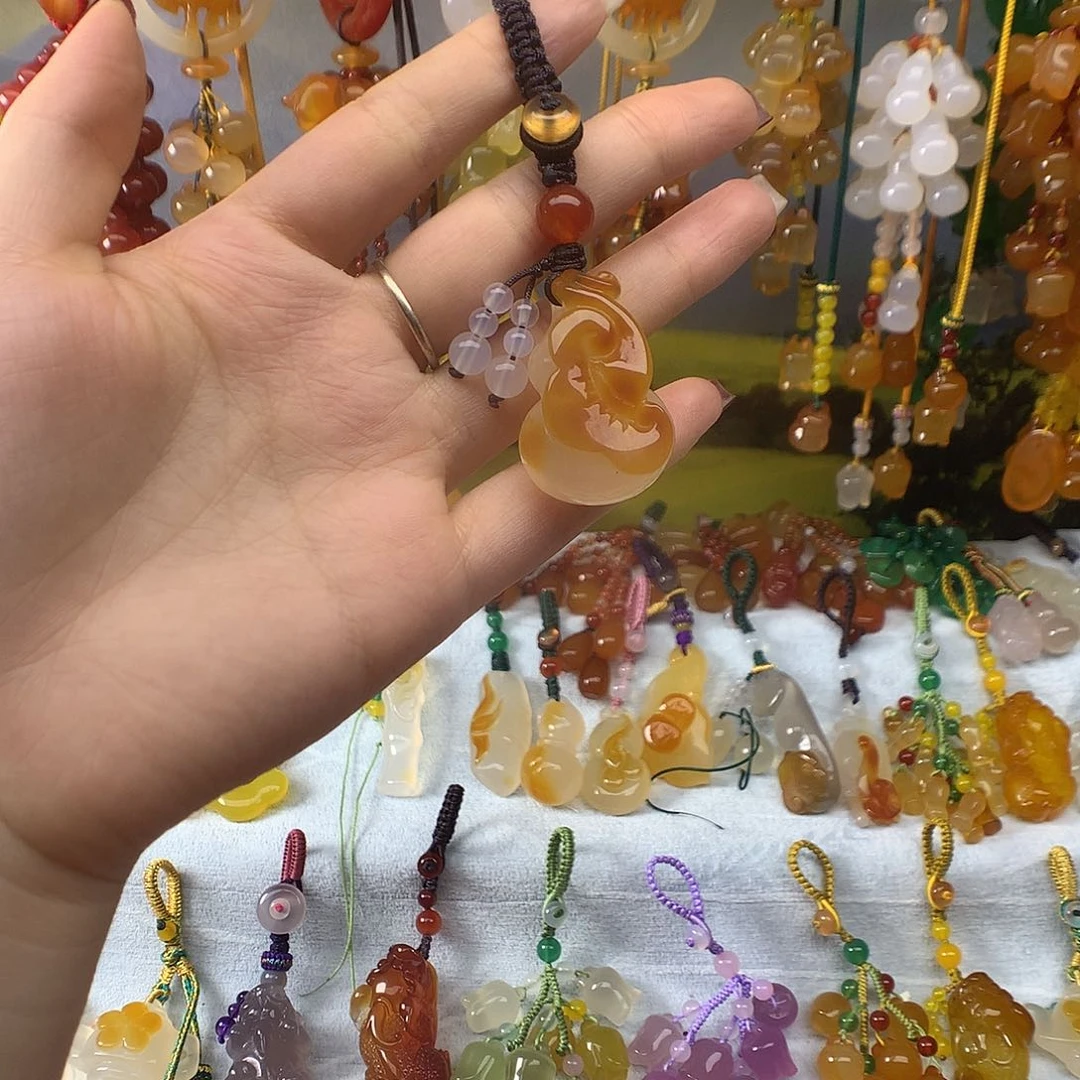 人***果玛瑙/玉髓吊坠(不含链)未镶嵌
