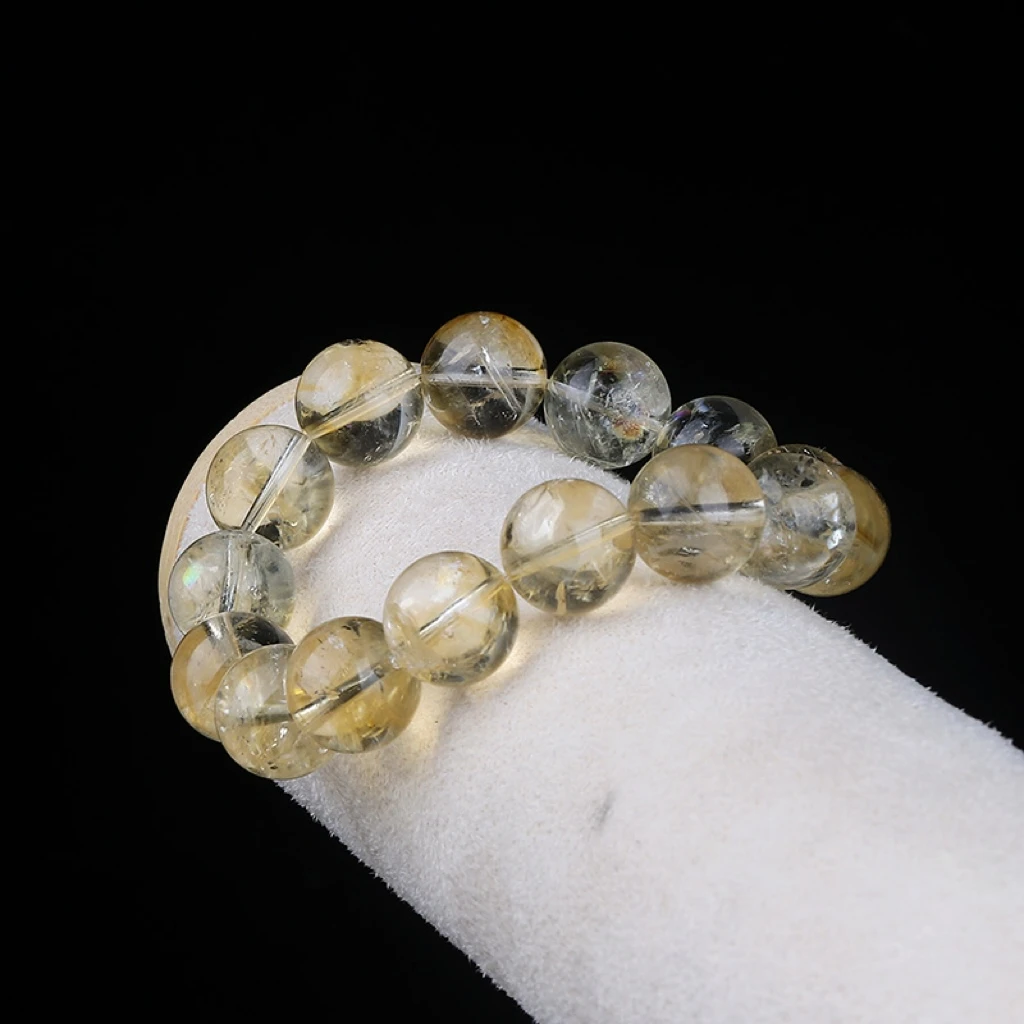 天然黄金利姆利亚水晶彩虹手串女款礼物（2149）多样性发其一