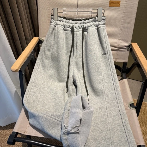 【加绒】男童加绒卫裤秋冬新款拼接直筒裤休闲百搭黑色一体绒休闲裤