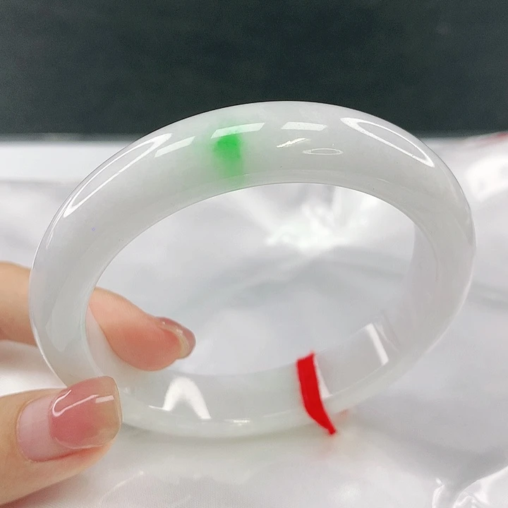 翡翠未镶嵌手镯圈58，40186