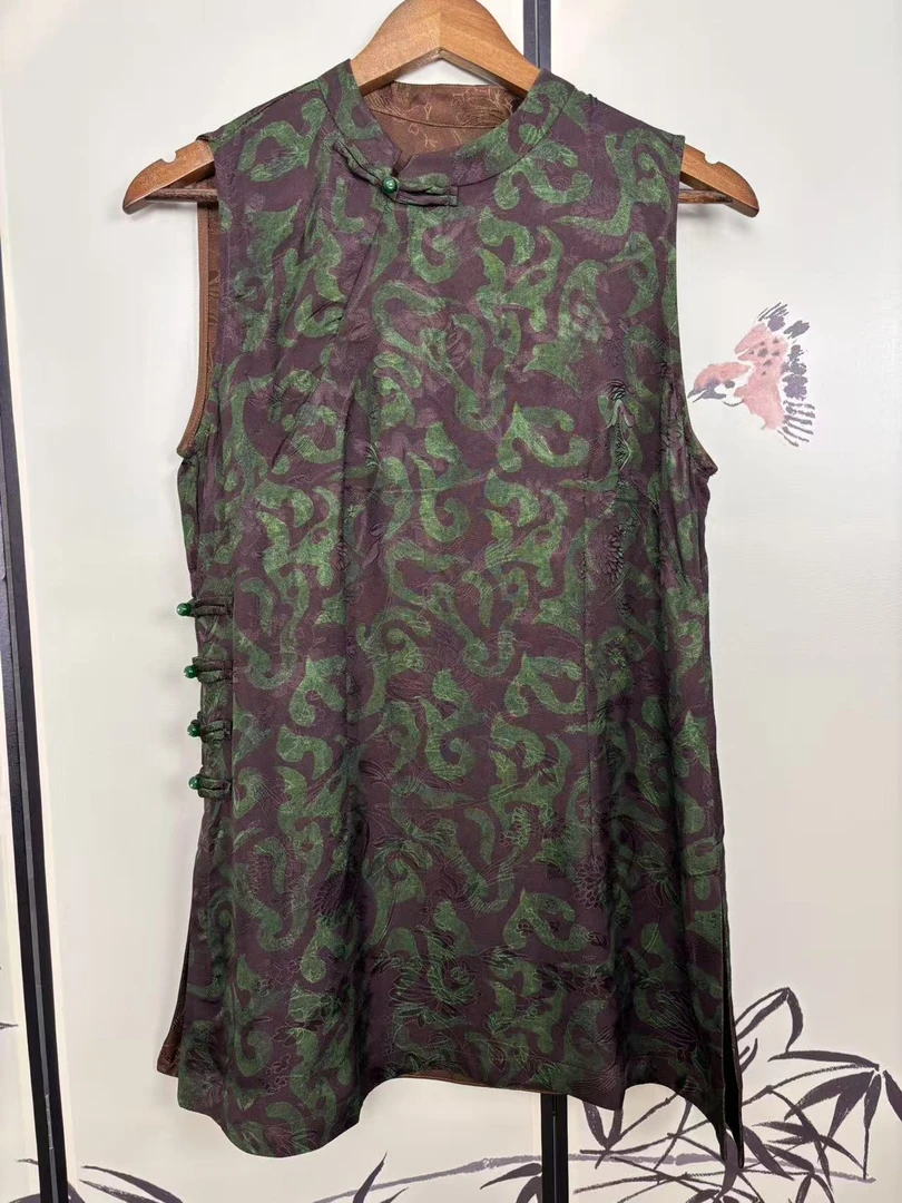 【青衡】三经织法香云纱通体绞罗夏季奥黛女士上衣新中式休闲小衫