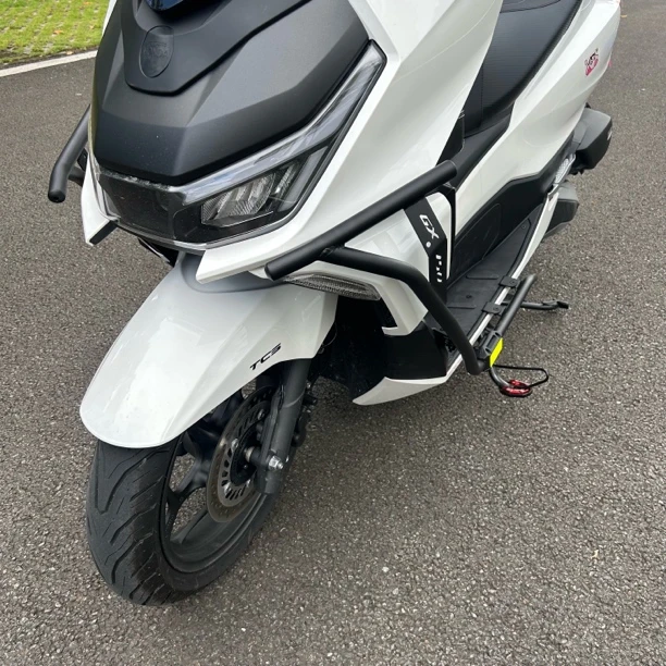 ns150gx改装不锈钢护杠（增强款）加宽脚踏