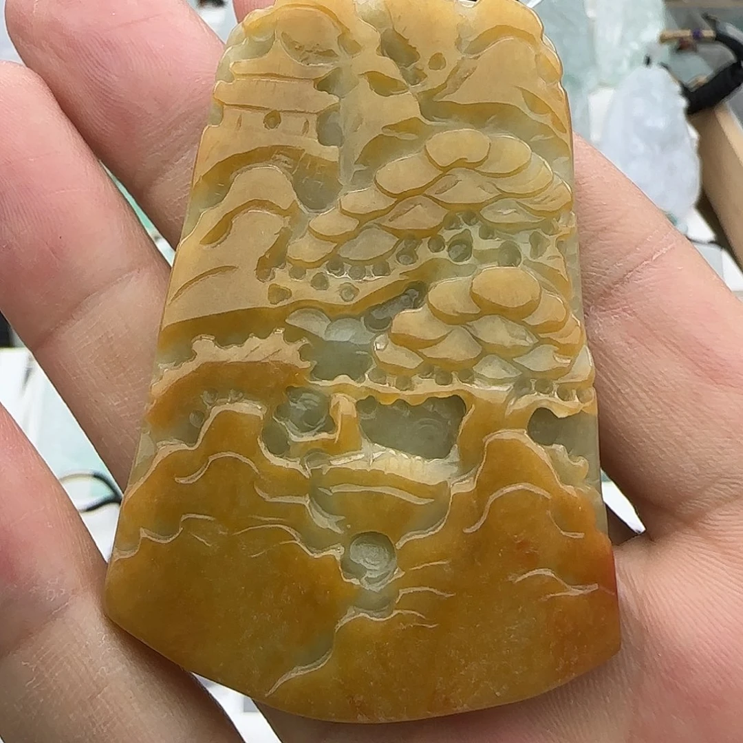 翡翠未镶嵌颈饰翡翠