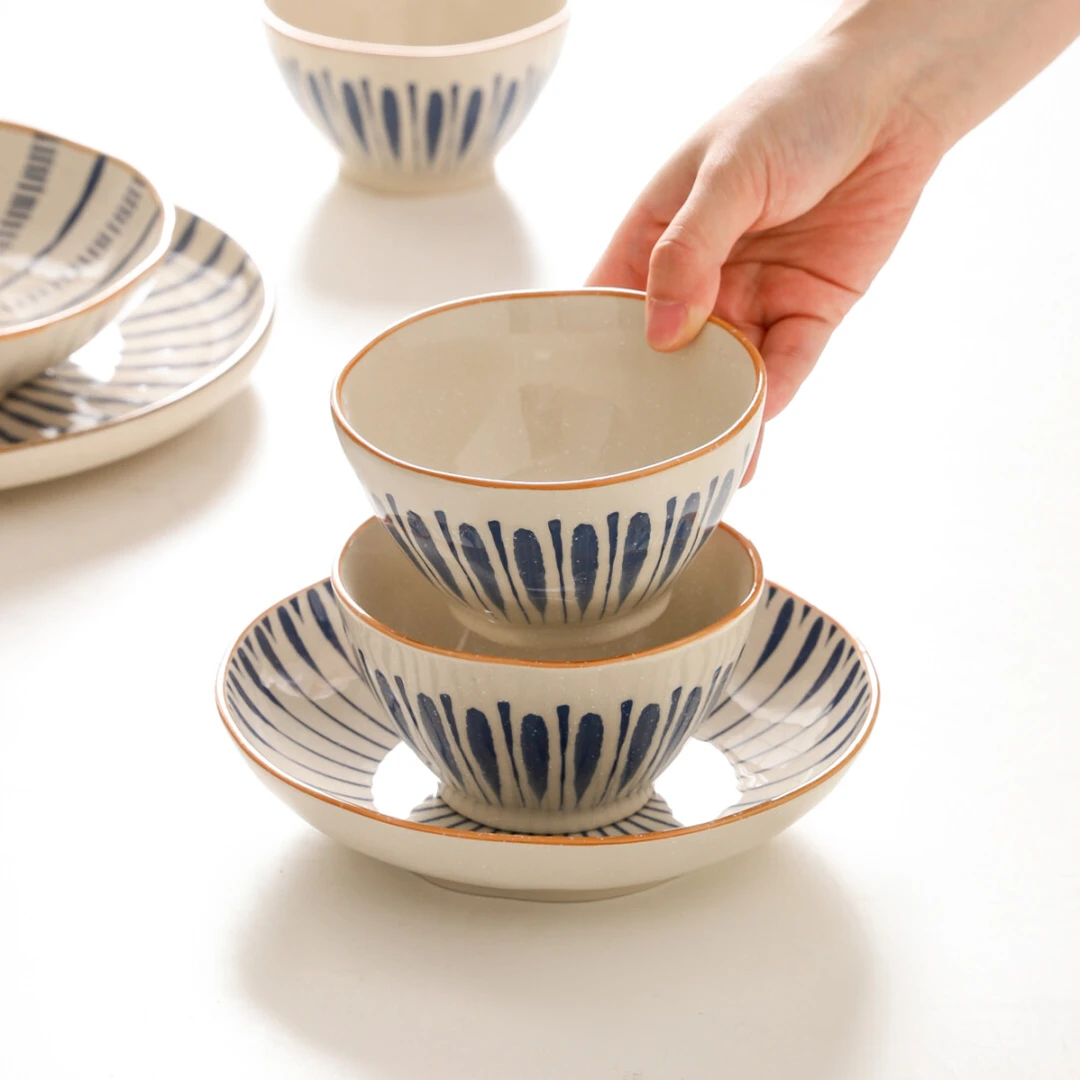 川岛屋日式餐具碗碟家用2025新款高颜值饭碗小碗汤碗盘子