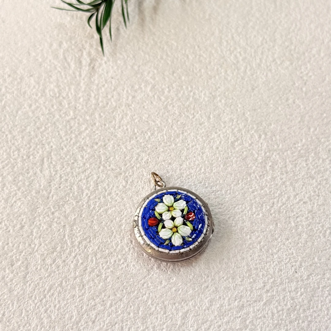 铜合金琉璃吊坠 【六六中古】孤品复古金吊坠ew1893