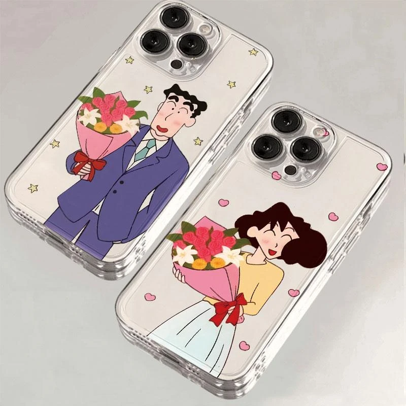 情侣广志美伢适用iPhone16手机壳SE华为透明荣耀VIVO小米OPPO红米