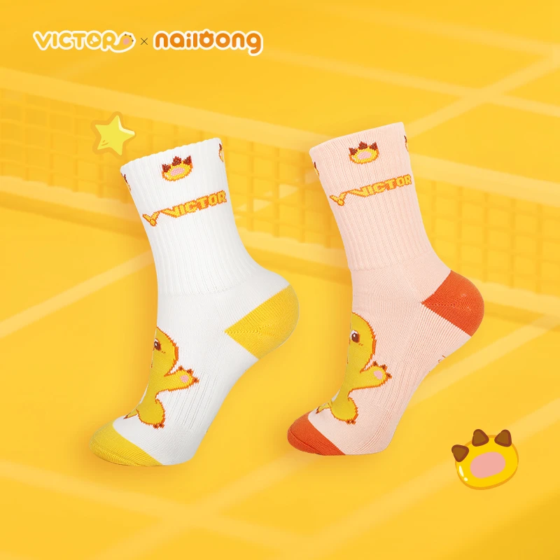 VICTOR/威克多2025中国羽毛球公开赛奶龙联名羽毛球运动袜运动袜