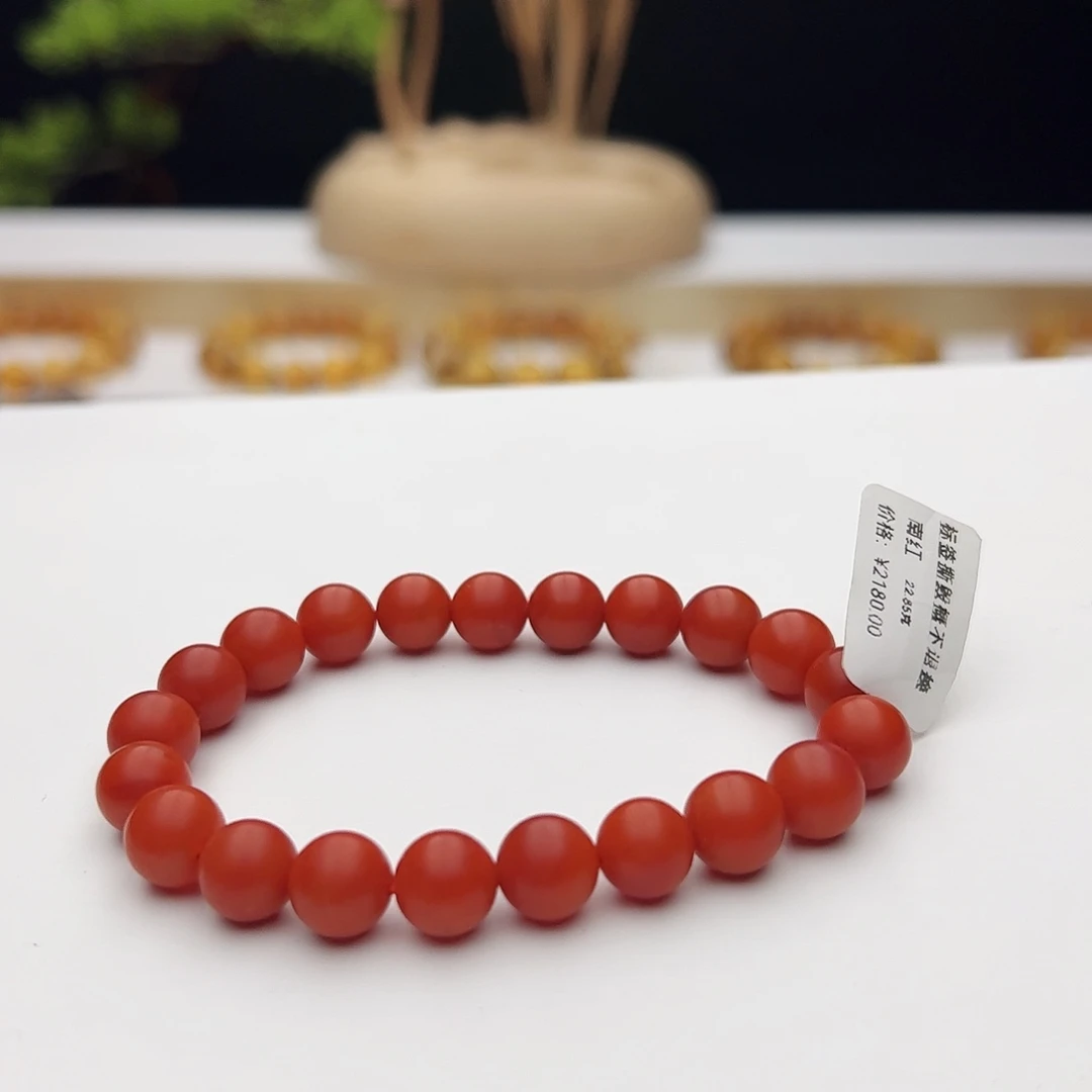南红玛瑙未镶嵌手链南红9mm22.85