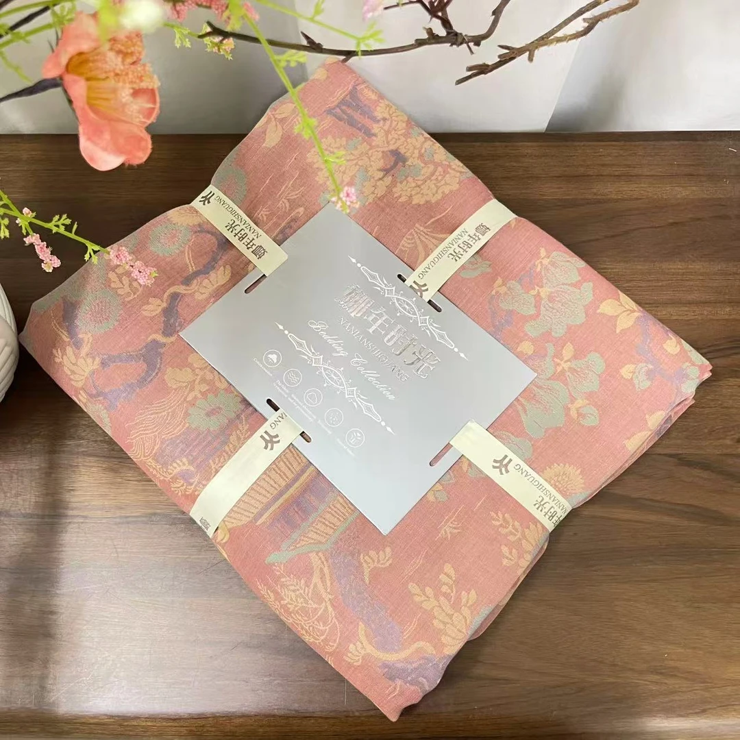 【麻 简居】山河岁月-桔色罗布麻睡单230*250cm