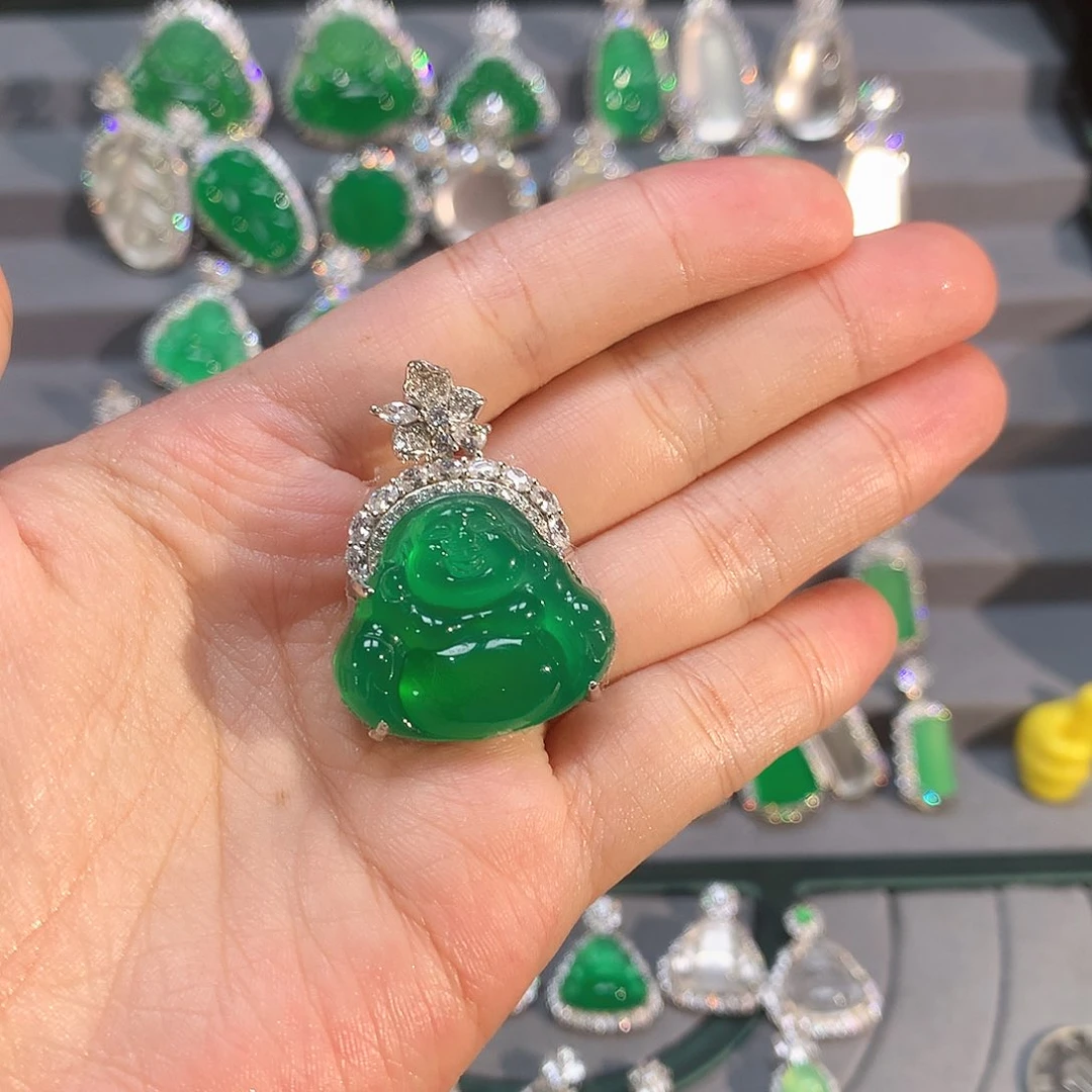 玛瑙/玉髓颈饰银S925镶嵌小*～