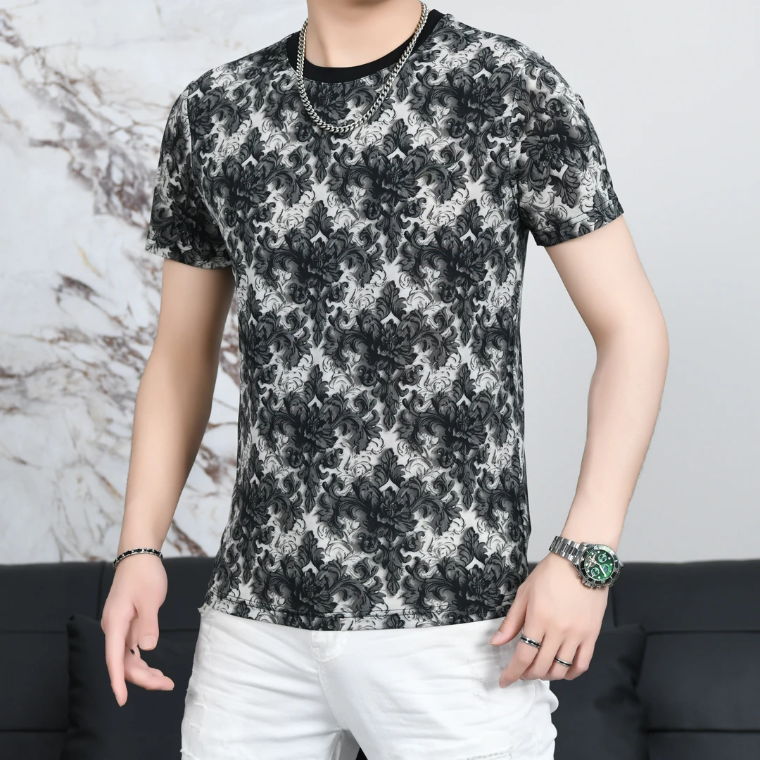 欧货男装时尚休闲夏季商务翻领轻奢拉链百搭透气半袖男士休闲衬衫