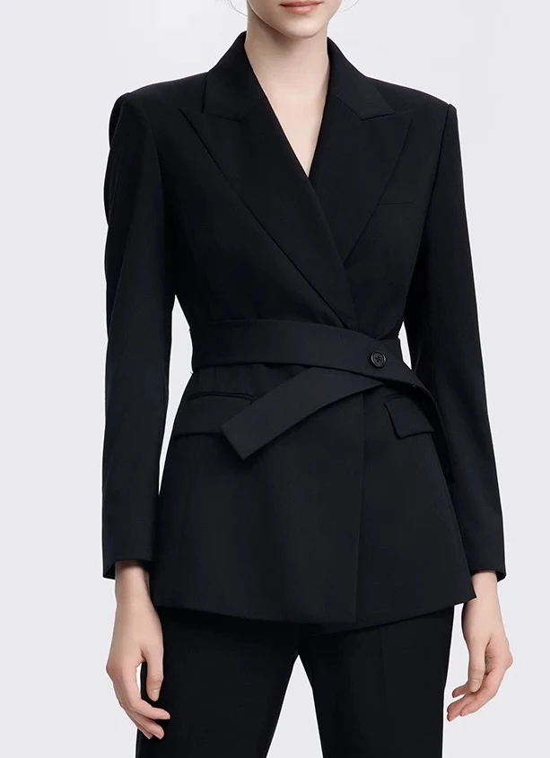 【高圆圆同款】小众设计师款正装西装外套1136职业显瘦气质