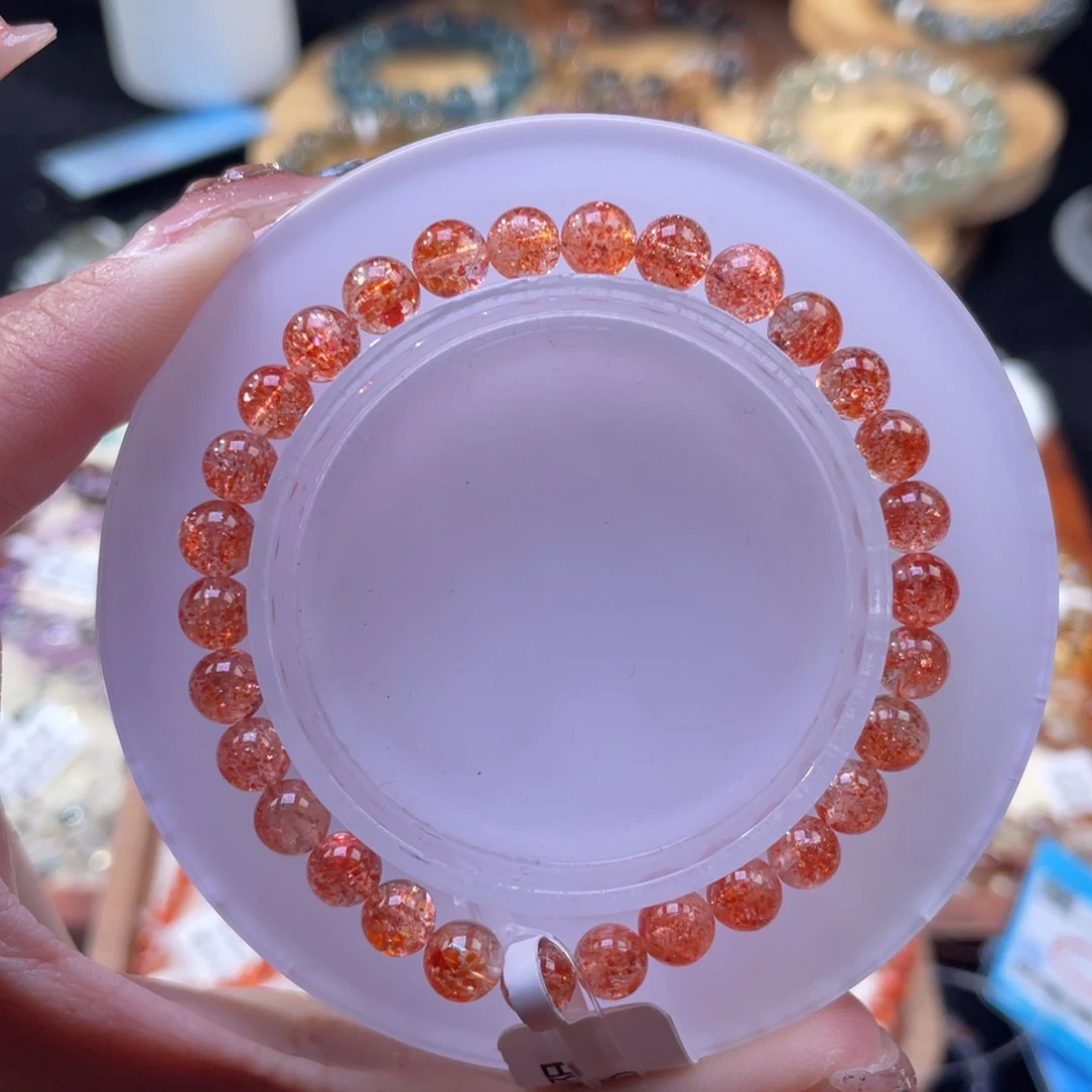 长石手串未镶嵌金太阳