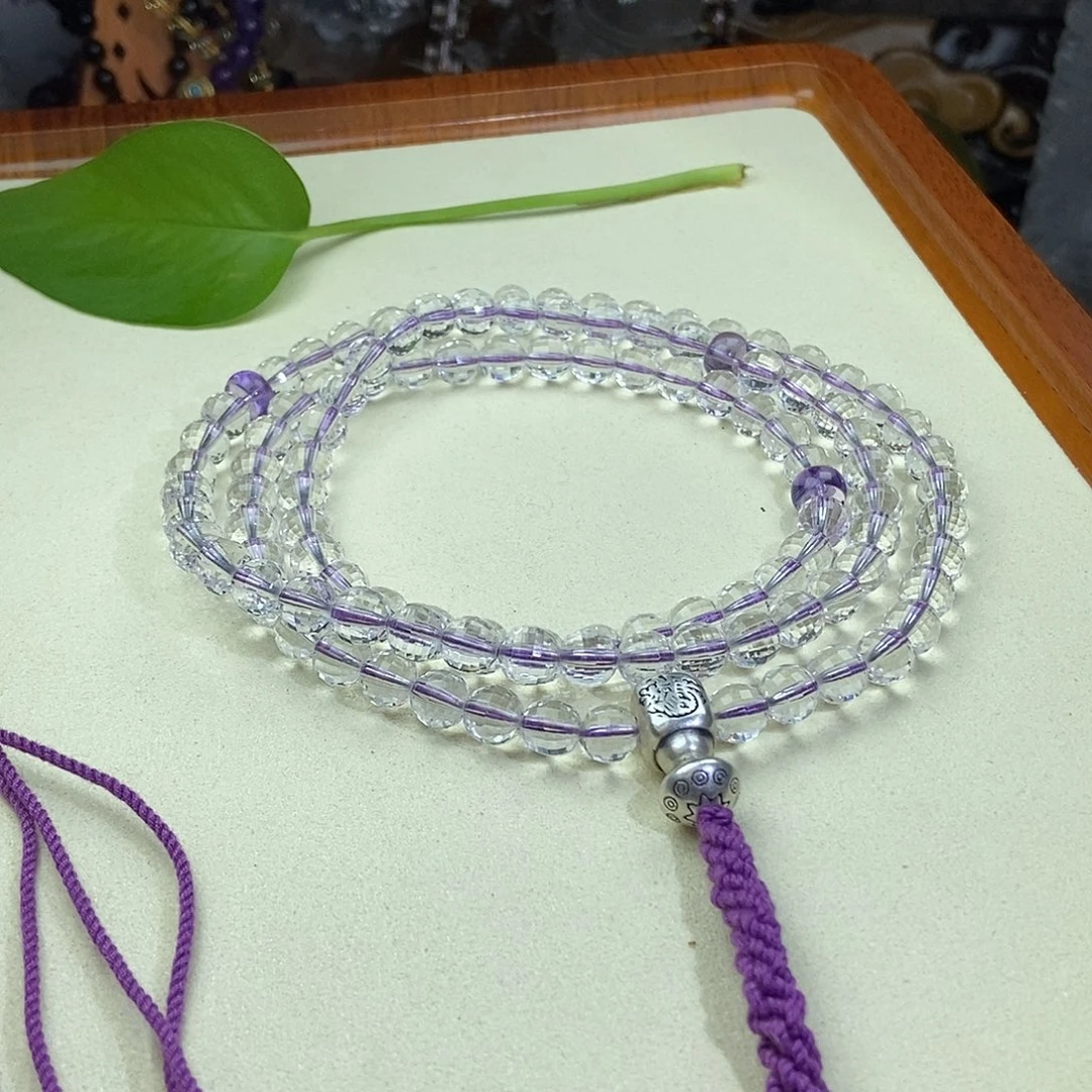 未镶嵌套链水晶水晶108颗念珠