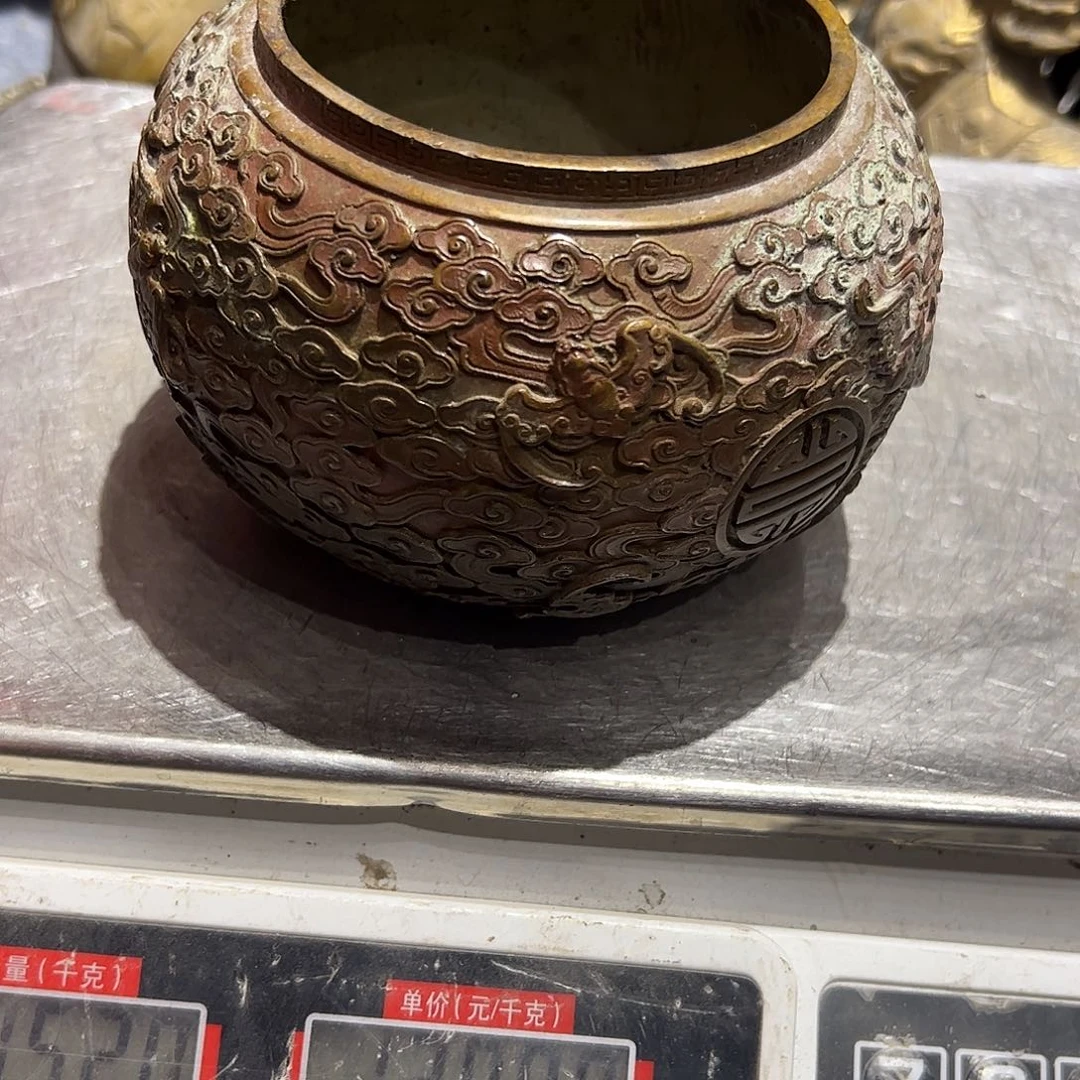 ?*微瑕疵黄铜摆件工艺品