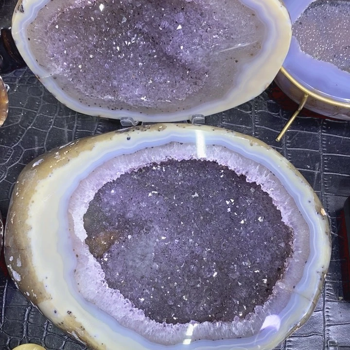 未镶嵌珠宝半成品水晶紫晶聚宝盆