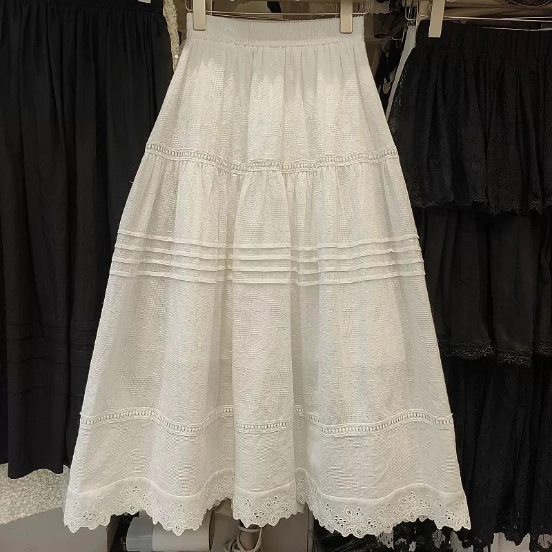 27354韩代高货小个子显瘦重工纹理面料半身裙313裙长81