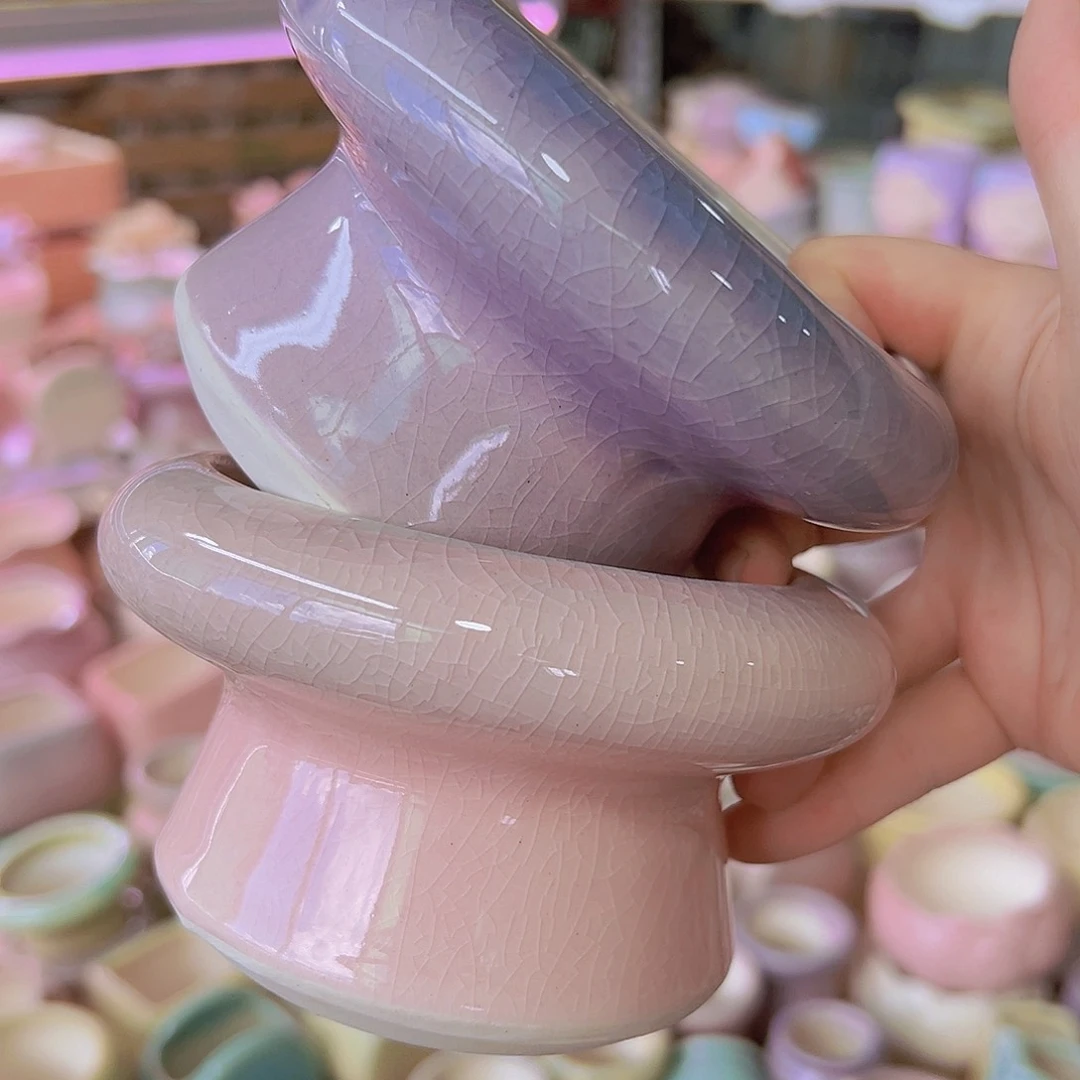 陶瓷花盆当场满12包邮